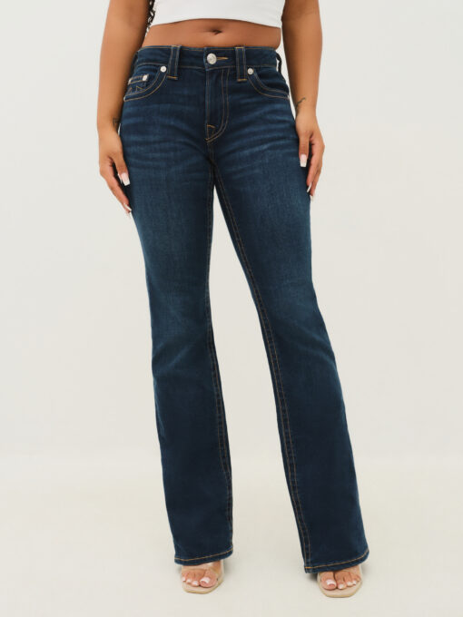 True Religion Becca Mid Rise Boot Cut Jeans Indigo Upgrade