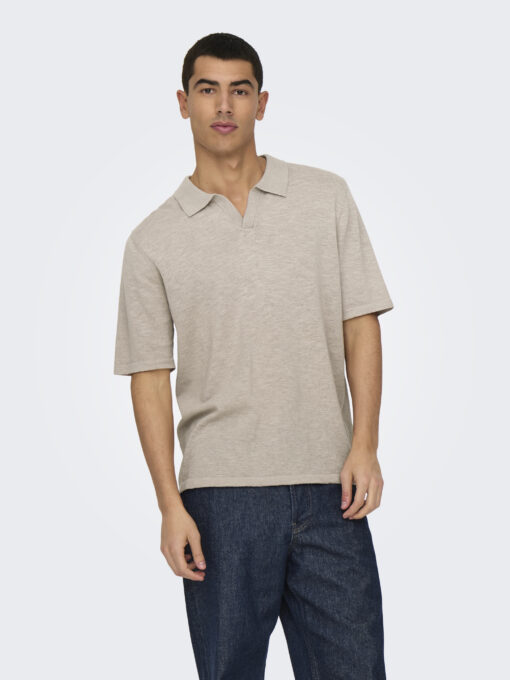 Onsgeorge Reg Linen Polo Shirt Sring