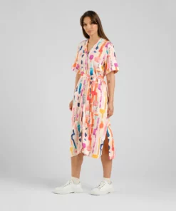 Dedicated Dress Kallvik Summer Abstract Multi Color