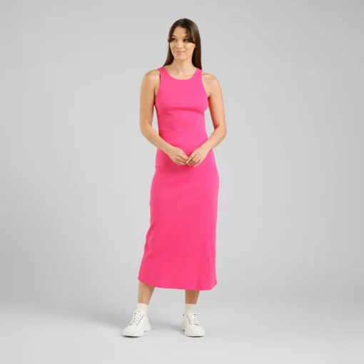 Dedicated Rib Dress Motala Raspberry Pink
