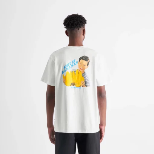 Dedicated T-shirt Stockholm Bananas White