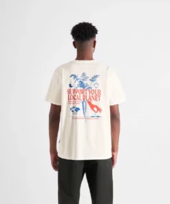 Dedicated T-shirt Stockholm Support Seed Off-White