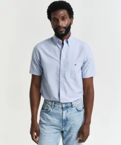 Gant Reg Classic Oxford SS Shirt Light Blue