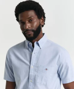 Gant Reg Classic Oxford SS Shirt Light Blue