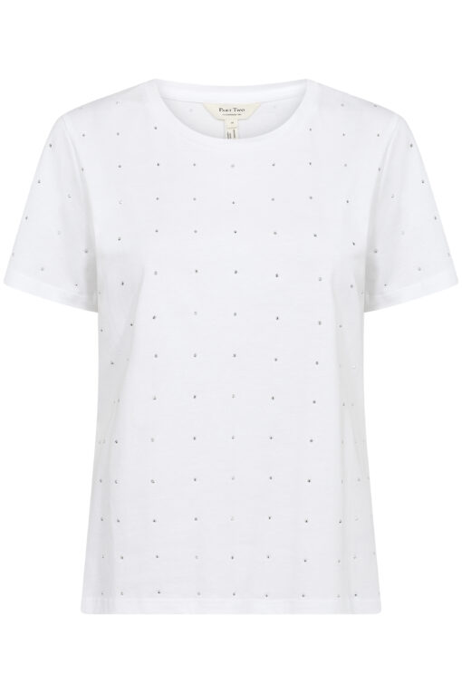 Part Two MaggiPW Blouse White Shine Hot Fix