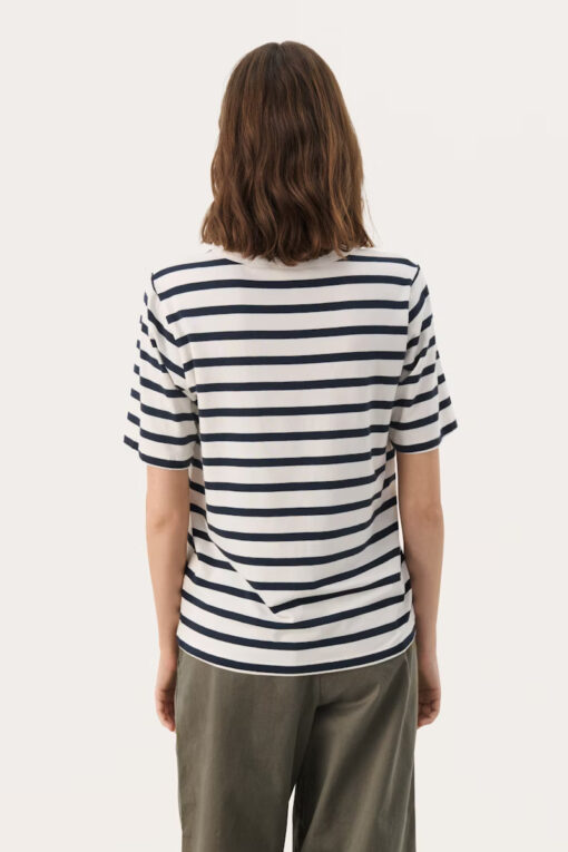 Part Two Ratani T-shirt Navy And White Stripe