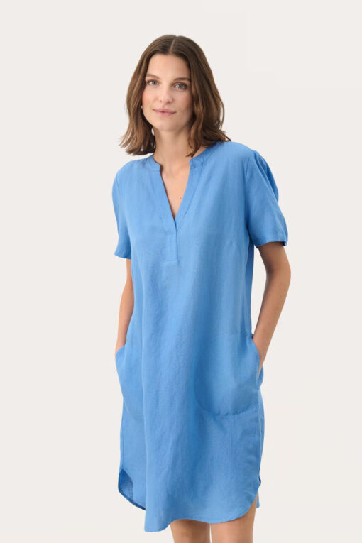 Part Two Aminase Dress Silver Lake Blue
