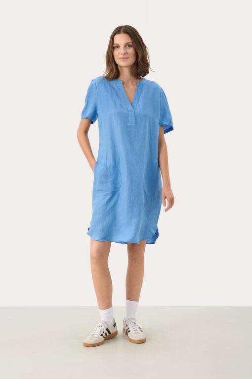 Part Two Aminase Dress Silver Lake Blue