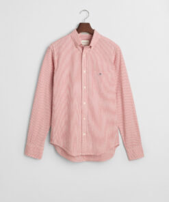 Gant Reg Seersucker Stripe Shirt Ruby Red