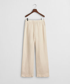 Gant Woman Linen Blend Pull On Pants Putty