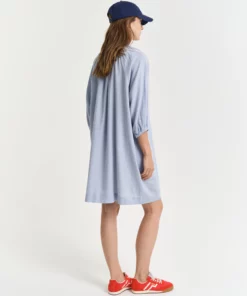 Gant Woman Linen Dress Light Blue