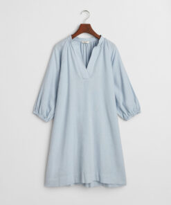 Gant Woman Linen Dress Light Blue