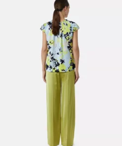 Comma, Print Blouse Top Light Blue