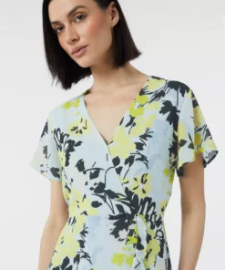 Comma, Flower Dress Light Blue