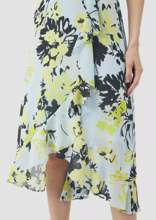 Comma, Flower Dress Light Blue