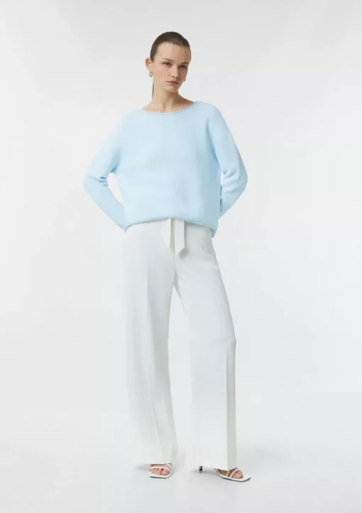 Comma, Knitted Pullover Light Blue