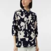 Comma, Print Blouse Navy