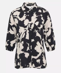 Comma, Print Blouse Navy