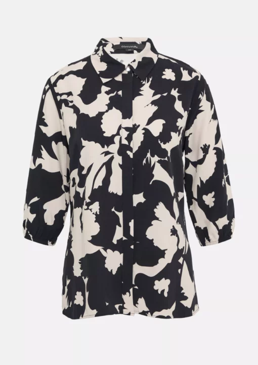 Comma, Print Blouse Navy