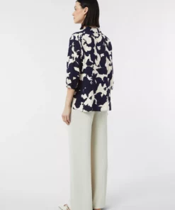 Comma, Print Blouse Navy