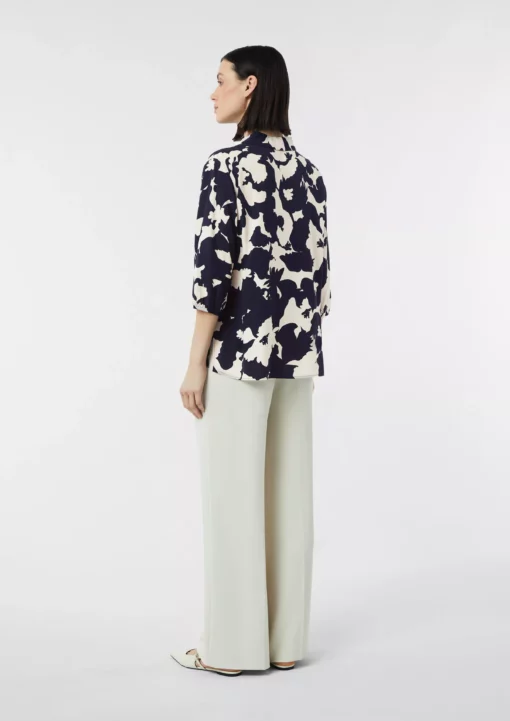 Comma, Print Blouse Navy