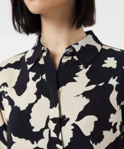 Comma, Print Blouse Navy