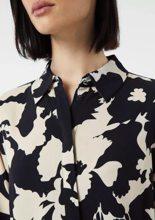 Comma, Print Blouse Navy