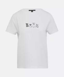 Comma, Print T-shirt White