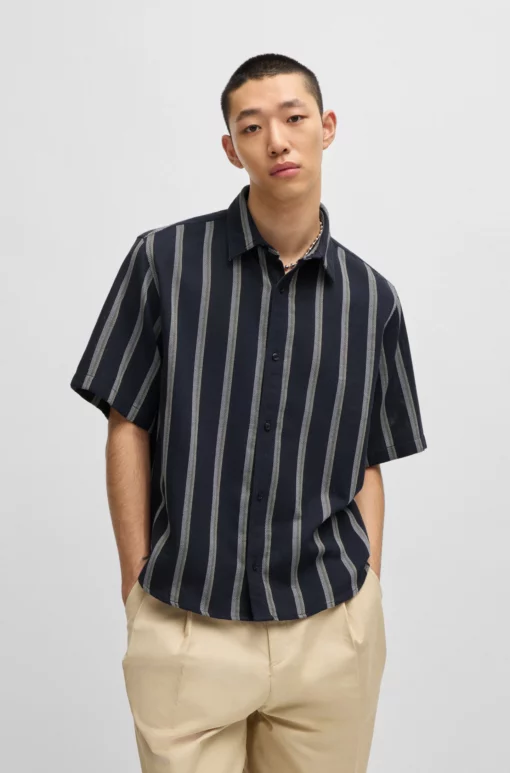 Hugo Eralino Shirt Dark Blue