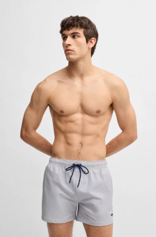 Boss Velvetfish Swim Shorts Dark Blue