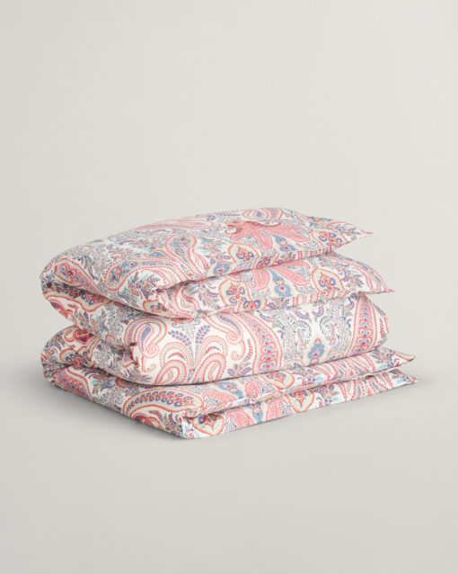 Gant Home Key West Paisley Single Duvet 150x210cm Orange Red