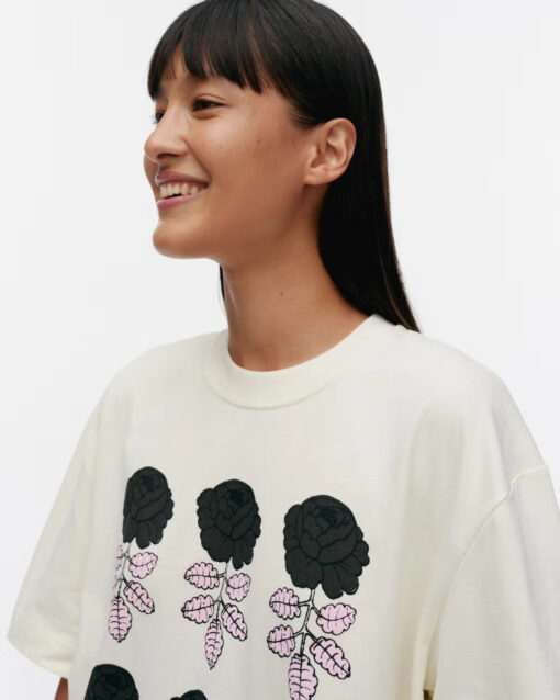 Marimekko Kioski Veisto Vihkiruusu Placement T-shirt
