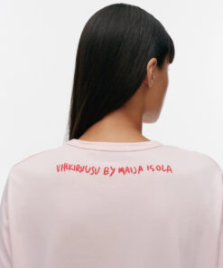Marimekko Erna Vihkiruusu Placement Tee Light Pink