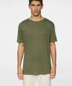 J.Lindeberg Coma Linen Tee Olivine