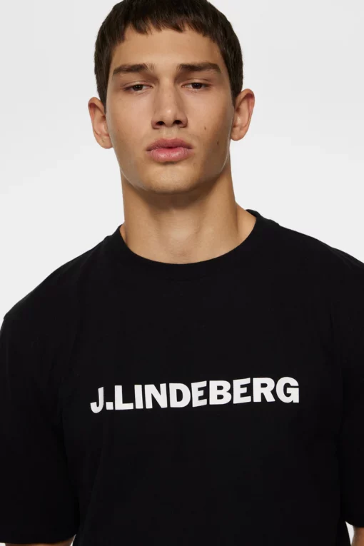 J.Lindeberg Parcy Logo Tee Black