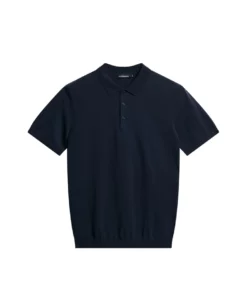 J.Lindeberg Ridge Knitted Polo Shirt JL Navy
