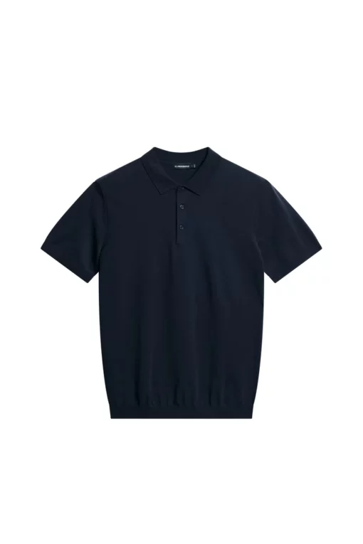 J.Lindeberg Ridge Knitted Polo Shirt JL Navy