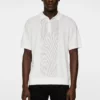 J.Lindeberg Reymond Solid Stripe Polo White