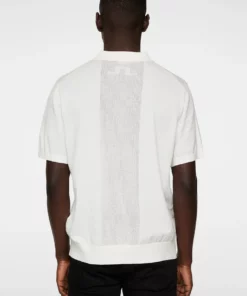J.Lindeberg Reymond Solid Stripe Polo White
