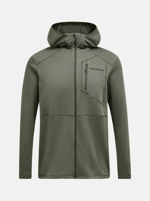 Peak Performance Trail Polartec Zip Hood Men Pine Needle