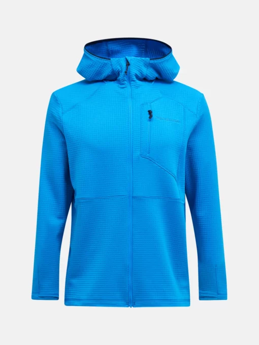 Peak Performance Trail Polartec Zip Hood Men Brilliant Blue
