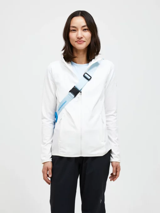 Peak Performance Light Zip Hood Women Offwhite