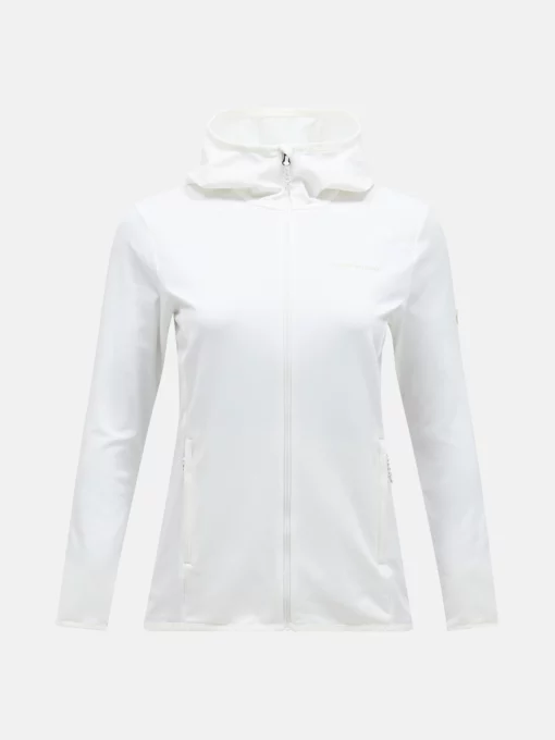Peak Performance Light Zip Hood Women Offwhite