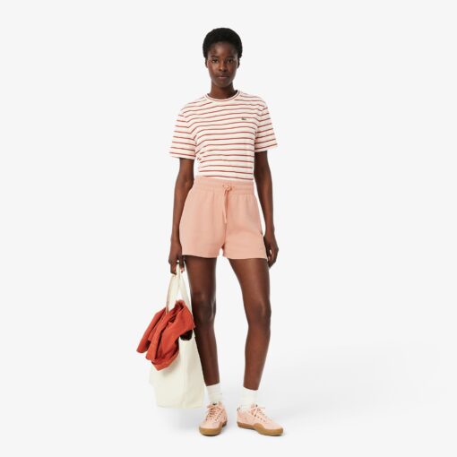 Lacoste Cotton Jersey Shorts Pinkish Beige