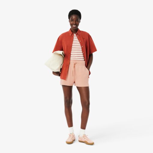 Lacoste Cotton Jersey Shorts Pinkish Beige