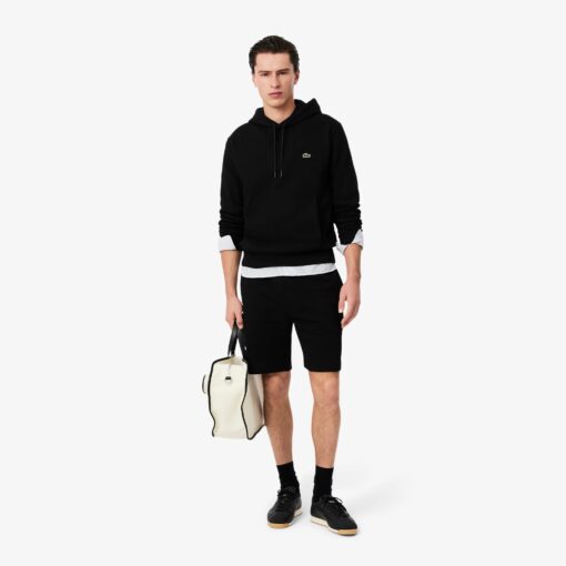 Lacoste Regular Fit Fleece Shorts Black