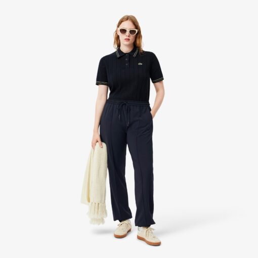 Lacoste Oversized Wool Blend Track Pants Navy Blue