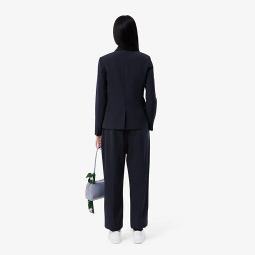 Lacoste Oversized Wool Blend Track Pants Navy Blue