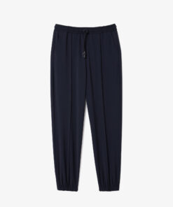 Lacoste Oversized Wool Blend Track Pants Navy Blue