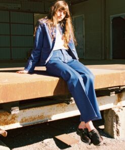 Nudie Jeans Holly Western Denim Pants Blue